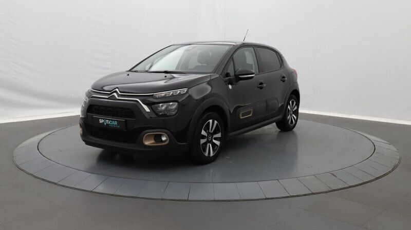 Noir Utilisé 2023 Citroën C3 PureTech Citadine | 12 519 € (Prix juste) - Image 1/4