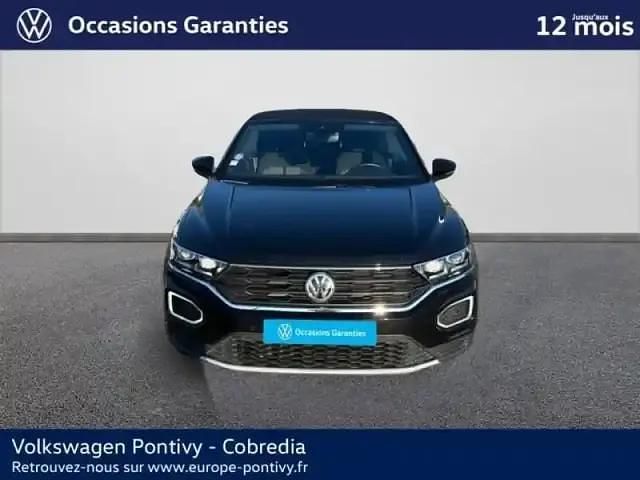 Occasion VW T-Roc Cabriolet Style 2020 Noir intense nacrée, capote noire Cabriolet