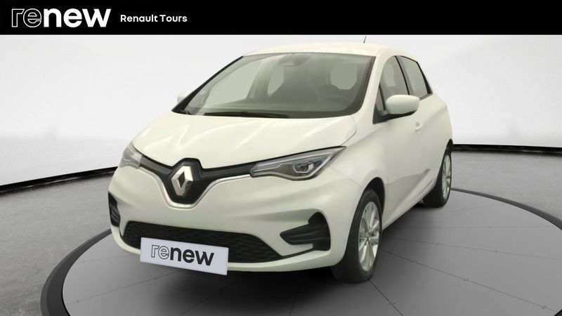 Blanc Utilisé 2021 Renault Zoe Zen Citadine | 15 199 € (Prix juste) - Image 1/4