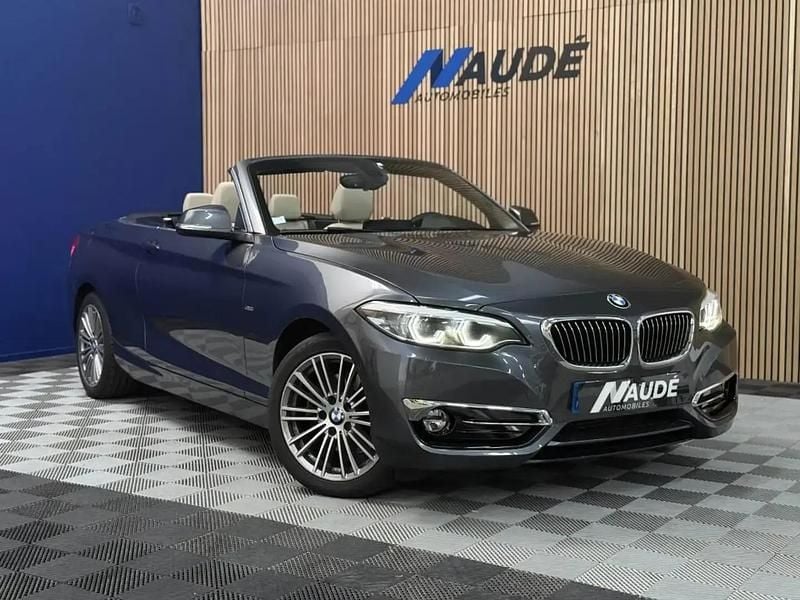 Gris Utilisé 2019 BMW 220 Luxury Line Cabriolet | 24 990 € (Prix juste) - Image 1/4