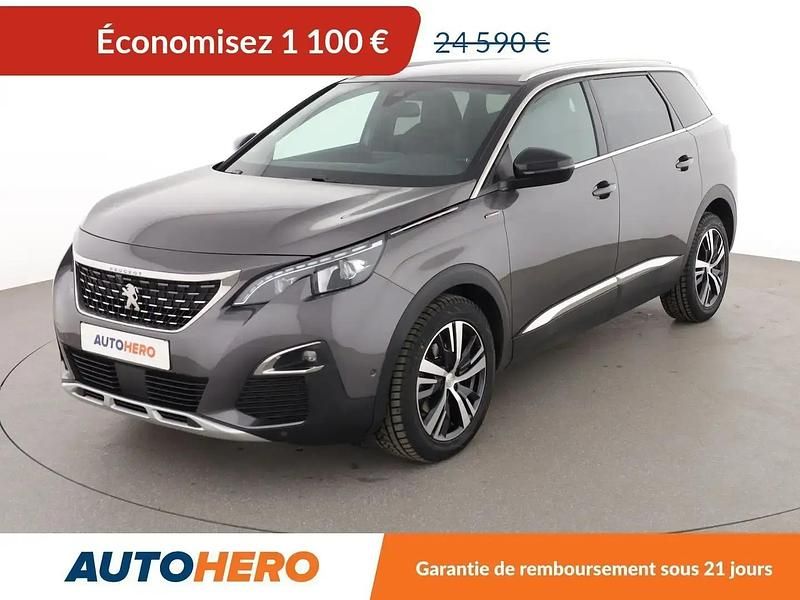 Gris Utilisé 2020 Peugeot 5008 GT-line Monospace | 23 490 € (Prix juste) - Image 1/2