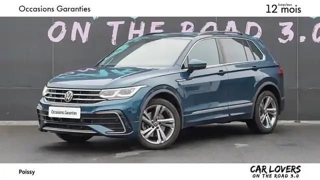 Bleu Occasion 2021 VW Tiguan SUV | 33 490 € (Prix juste) - Image 1/4