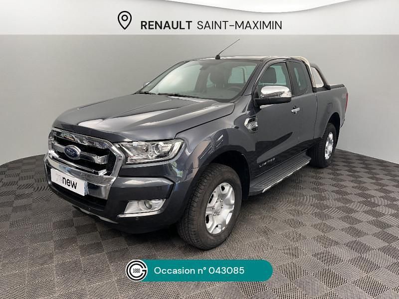 Noir Utilisé 2017 Ford Ranger Limited Pick-up | 26 590 € (Bon prix) - Image 1/4