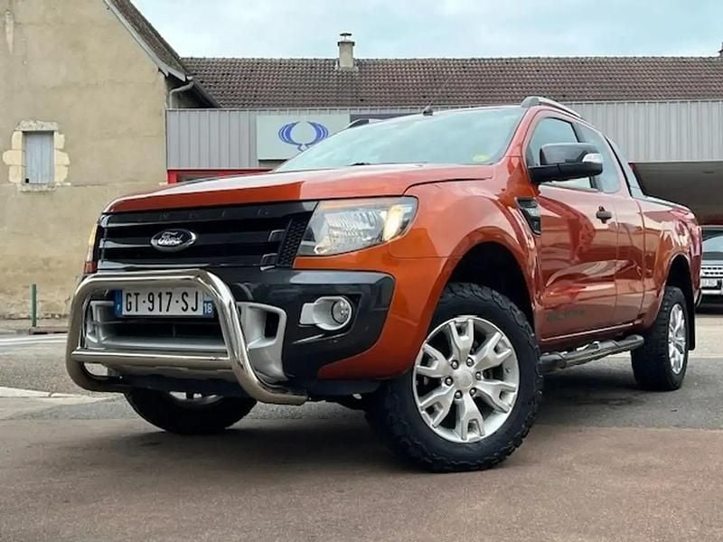 Orange Occasion 2014 Ford Ranger Wildtrack Pick-up | 28 990 € - Image 1/4