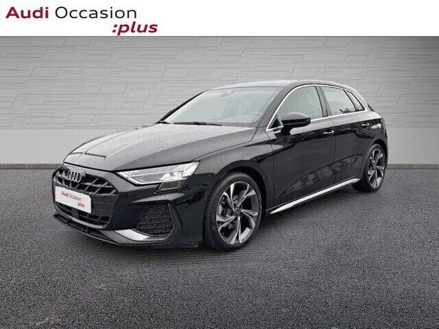 Noir mythic métallisé Utilisé 2025 Audi A3 S-Line | 38 390 € (Prix assez cher) - Image 1/4