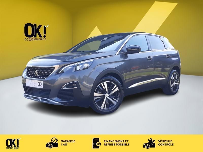 Gris Utilisé 2019 Peugeot 3008 GT-line | 19 790 € (Prix juste) - Image 1/3