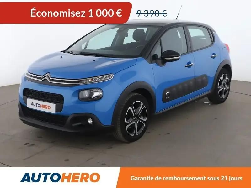 Bleu Utilisé 2018 Citroën C3 PureTech Citadine | 8 390 € (Super prix) - Image 1/2