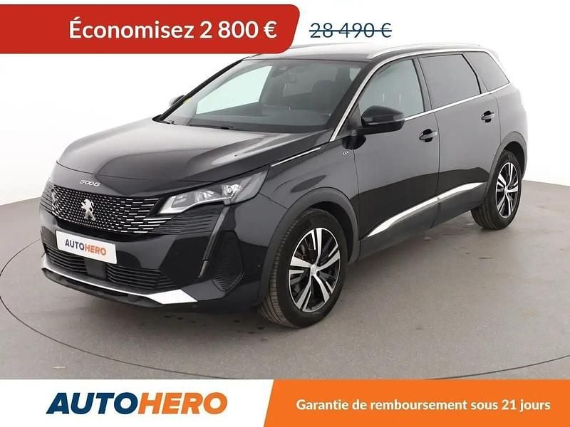 Noir Utilisé 2022 Peugeot 5008 GT Monospace | 25 690 € (Bon prix) - Image 1/2