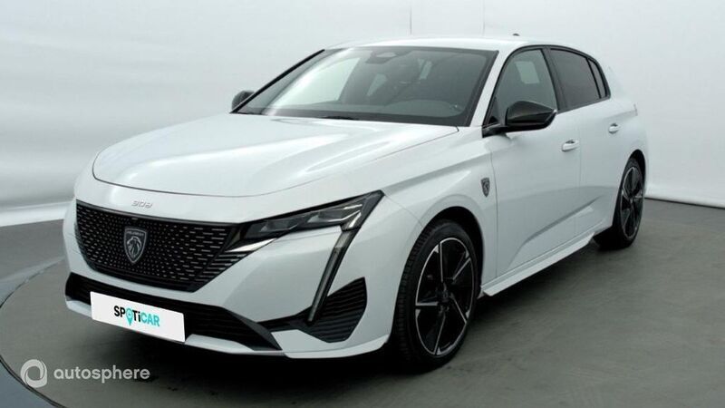 Blanc okénite (m) Utilisé 2023 Peugeot e-308 GT Citadine | 28 979 € (Bon prix) - Image 1/4