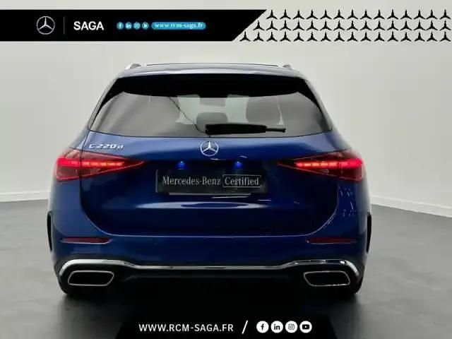 Occasion Mercedes C220 AMG line 2023 Bleu Break