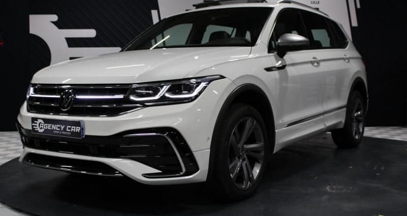 Blanc Occasion 2022 VW Tiguan Allspace R-line SUV | 34 980 € (Prix assez cher) - Image 1/4