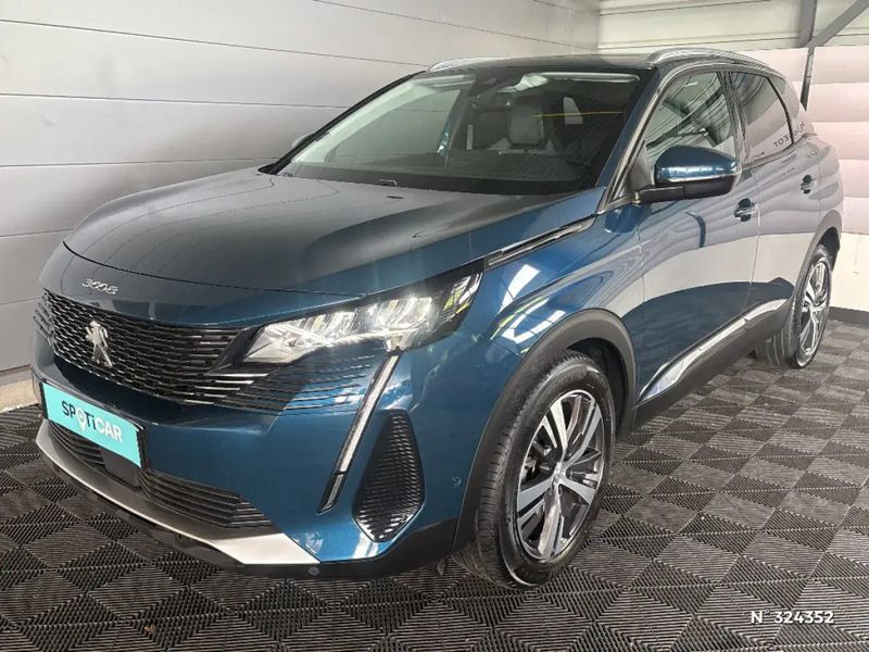 Bleu Utilisé 2021 Peugeot 3008 Allure SUV | 20 450 € (Prix juste) - Image 1/4