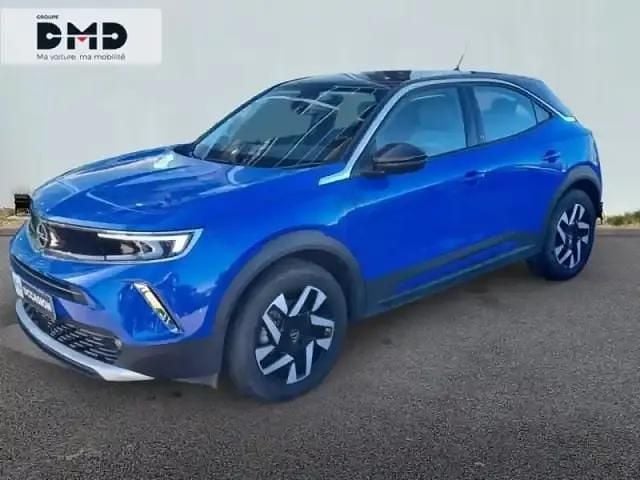 Bleu volt/toit noir perla nera métal Utilisé 2021 Opel Mokka-e Elegance SUV | 15 490 € - Image 1/4