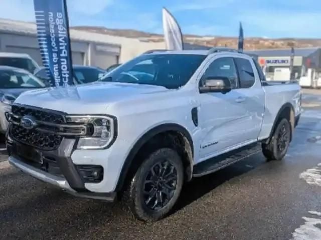 Blanc glacier Occasion 2023 Ford Ranger Wildtrack Pick-up | 44 980 € (Prix assez cher) - Image 1/4