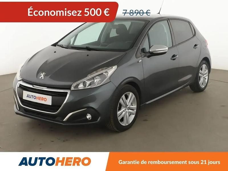 Gris Utilisé 2016 Peugeot 208 Style Citadine | 7 390 € (Prix juste) - Image 1/2