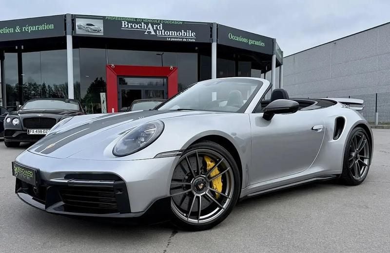 Gris Occasion 2021 Porsche 911 Turbo S Cabriolet Cabriolet | 259 900 € - Image 1/4