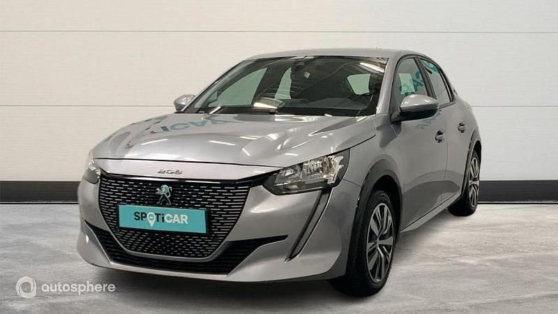 Gris Utilisé 2021 Peugeot e-208 Active Citadine | 12 999 € - Image 1/4