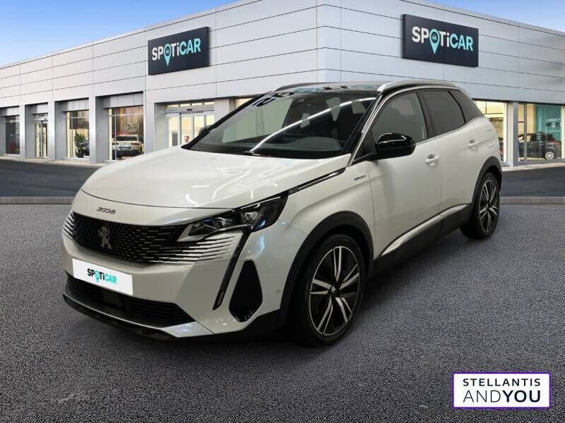 Blanc Utilisé 2021 Peugeot 3008 GT | 21 890 € (Prix juste) - Image 1/4