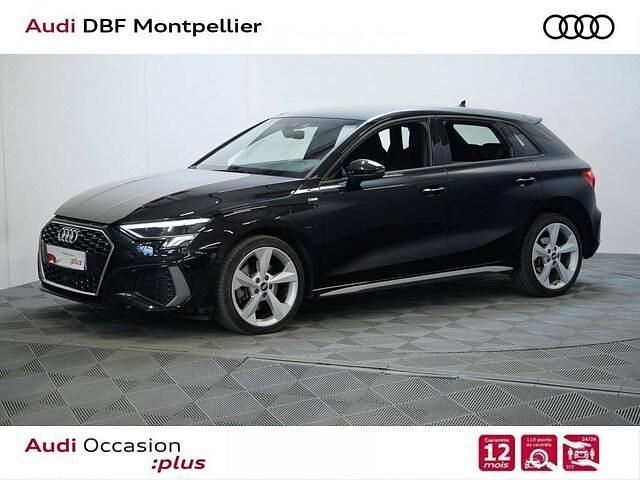 Noir mythic métallisé Utilisé 2021 Audi A3 Sportback e-tron S-Line Citadine | 26 880 € (Prix juste) - Image 1/4