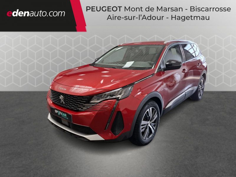 Rouge Utilisé 2021 Peugeot 5008 Allure Monospace | 23 800 € (Prix juste) - Image 1/3