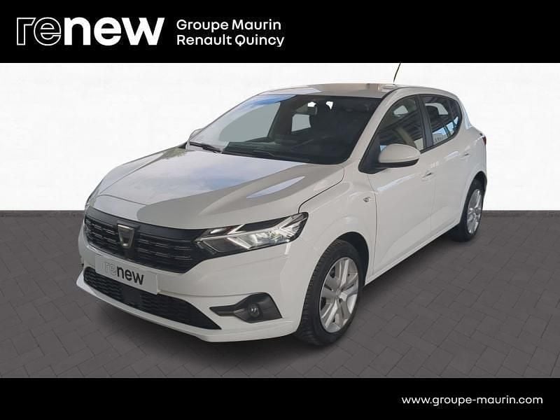 Blanc Utilisé 2021 Dacia Sandero Comfort Citadine | 12 700 € (Prix juste) - Image 1/4