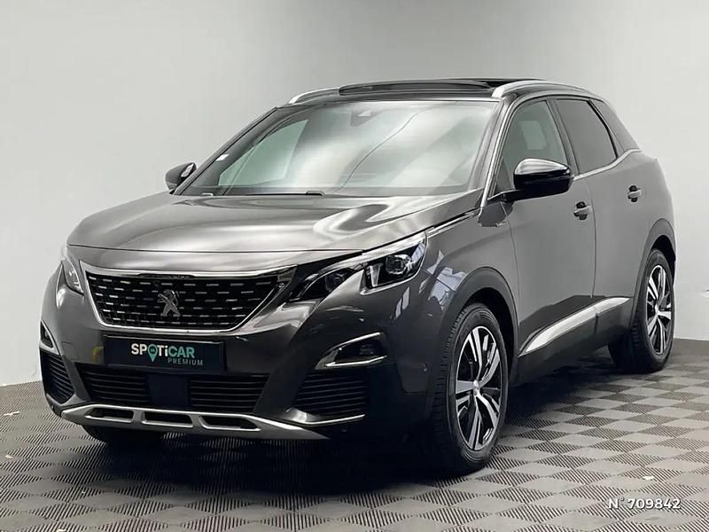 Gris Utilisé 2018 Peugeot 3008 GT-line | 14 990 € (Prix juste) - Image 1/4