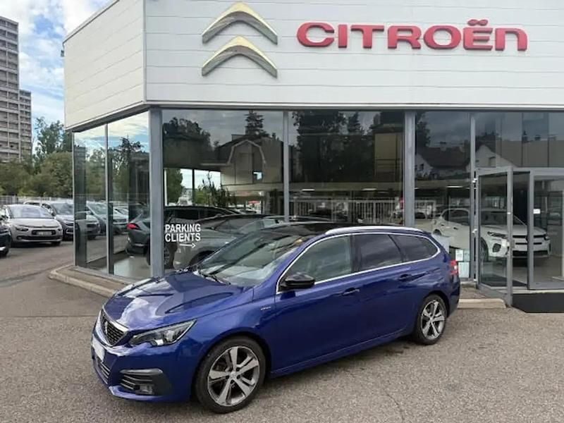 Bleu Utilisé 2019 Peugeot 308 GT-line Break | 14 900 € (Prix assez cher) - Image 1/4