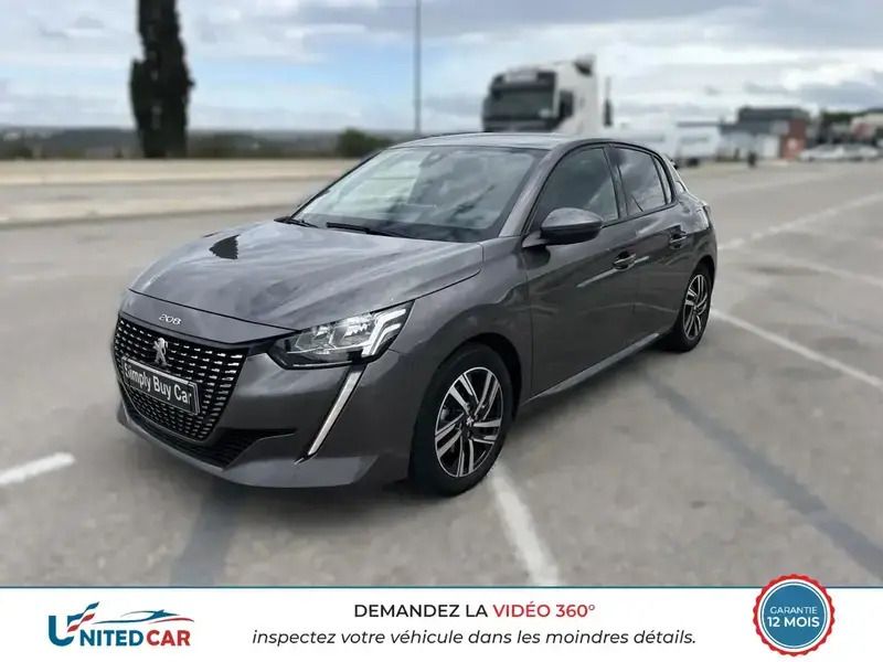 Gris Utilisé 2020 Peugeot 208 Allure Citadine | 14 500 € (Prix juste) - Image 1/4