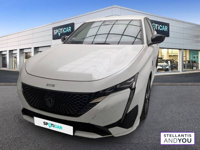 Blanc Utilisé 2022 Peugeot 308 GT Berline | 23 990 € (Prix juste) - Image 1/4