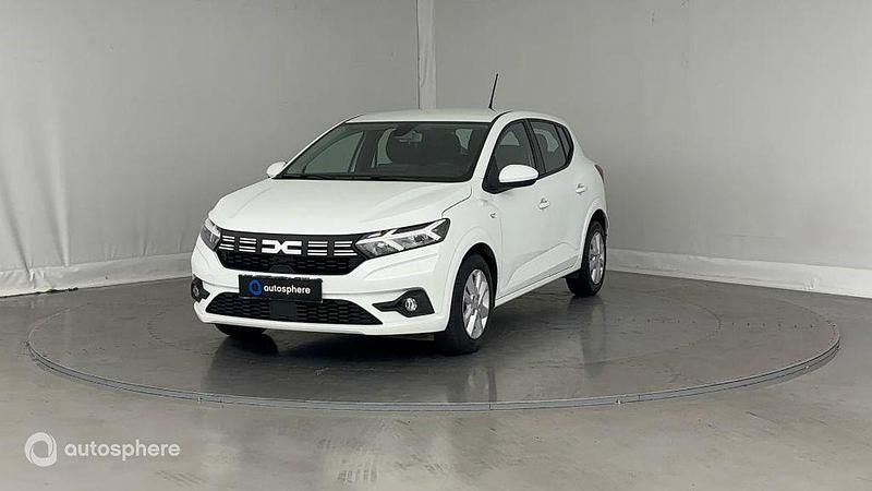 Blanc Utilisé 2023 Dacia Sandero Expression Berline | 12 990 € (Prix juste) - Image 1/4