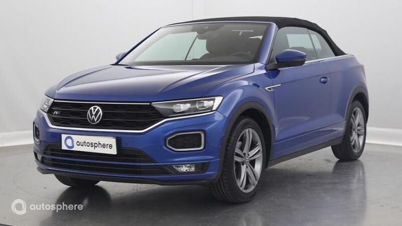 Bleu Utilisé 2021 VW T-Roc Cabriolet R-line Cabriolet | 27 999 € (Prix juste) - Image 1/4