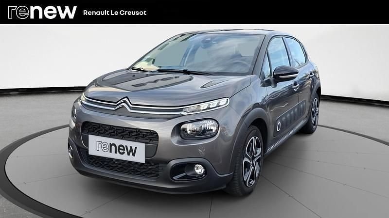 Gris Occasion 2018 Citroën C3 PureTech Citadine | 11 900 € (Bon prix) - Image 1/4