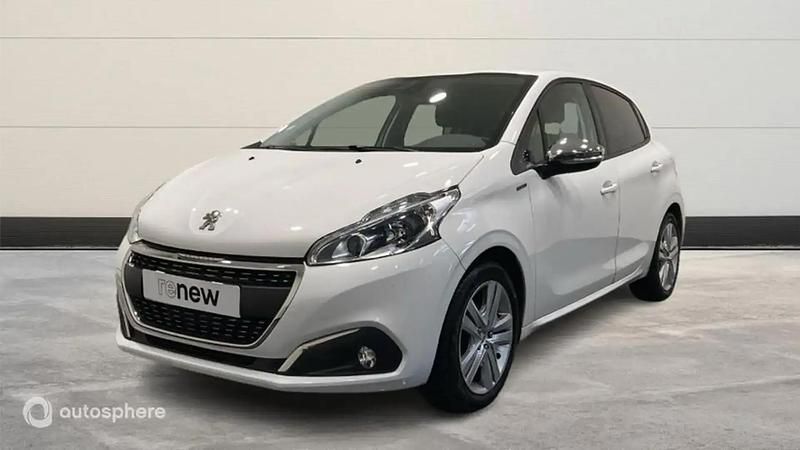 Blanc Occasion 2019 Peugeot 208 Signature Sky Citadine | 9 299 € (Prix juste) - Image 1/4