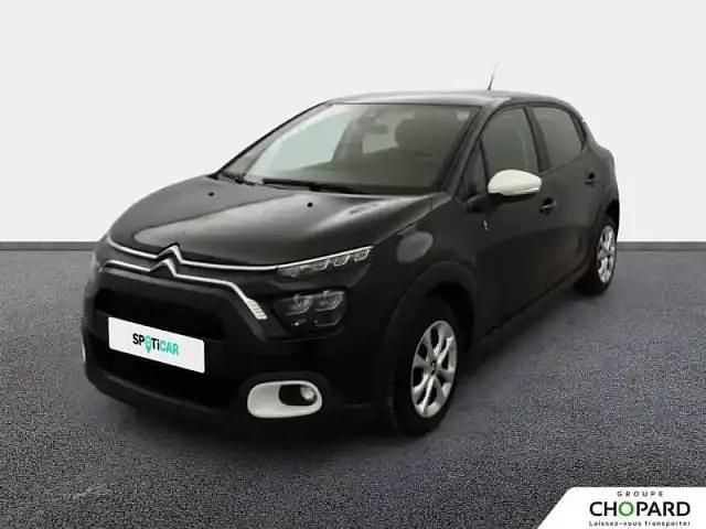 Noir Occasion 2022 Citroën C3 PureTech Berline | 8 790 € (Bon prix) - Image 1/4