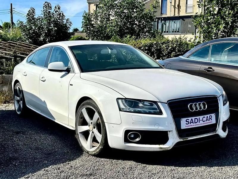 Blanc Occasion 2010 Audi A5 Sportback S-Line Citadine | 4 990 € - Image 1/4