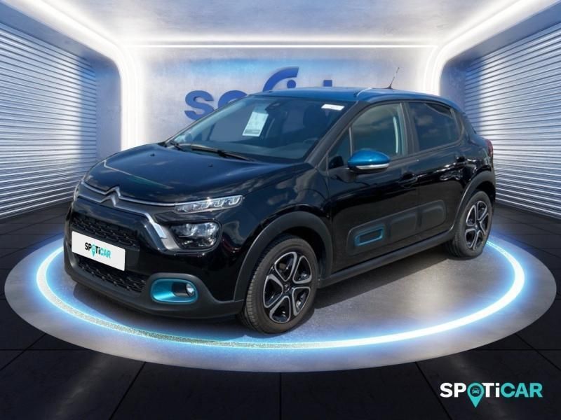 Noir Utilisé 2021 Citroën C3 PureTech Citadine | 12 590 € (Prix juste) - Image 1/3