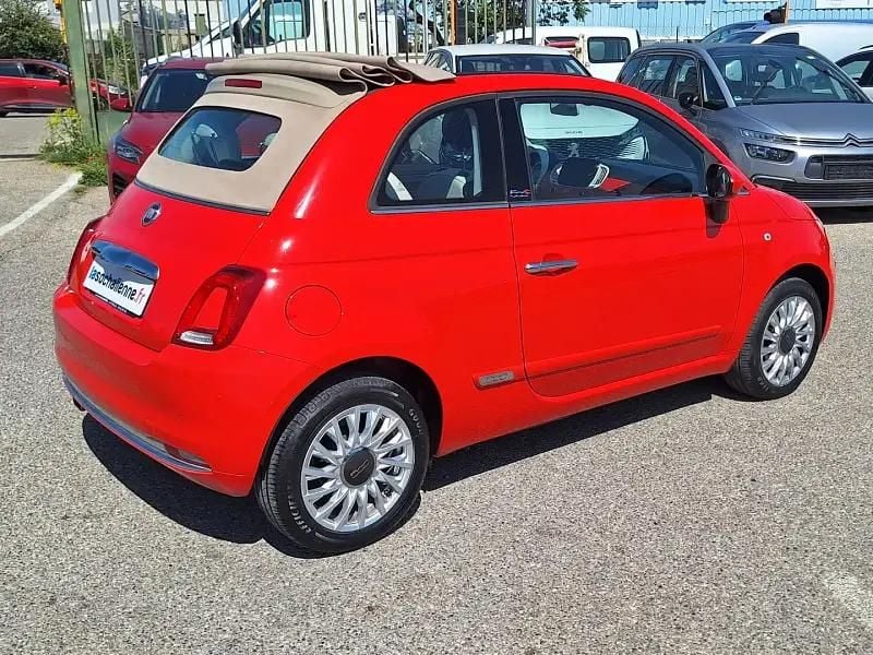 Orange Utilisé 2019 Fiat 500C Lounge Cabriolet | 12 490 € (Prix juste) - Image 1/4
