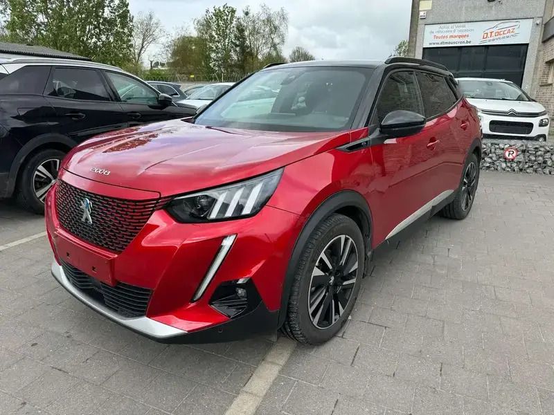 Rouge Utilisé 2020 Peugeot e-2008 GT SUV | 20 490 € (Prix assez cher) - Image 1/4