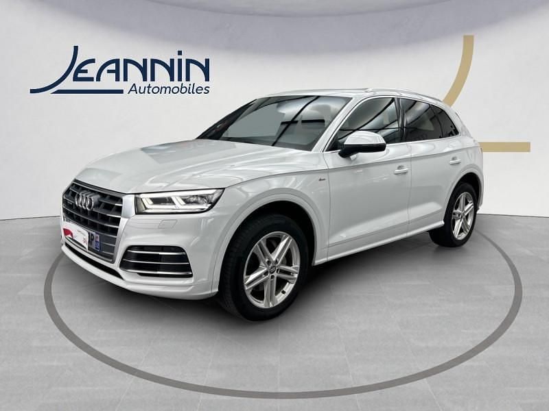 Blanc glacier métallisé Utilisé 2018 Audi Q5 S-Line SUV | 32 900 € (Prix juste) - Image 1/4