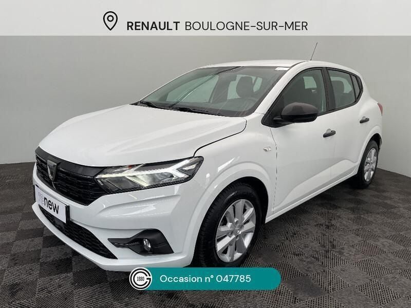 Blanc Utilisé 2021 Dacia Sandero Essentiel Citadine | 12 990 € (Prix juste) - Image 1/4