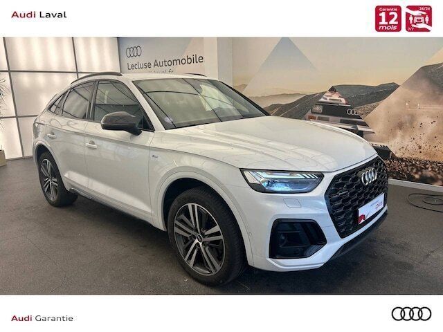 Blanc glacier métallisé Utilisé 2021 Audi Q5 Sportback S-Line SUV | 46 890 € (Prix juste) - Image 1/4