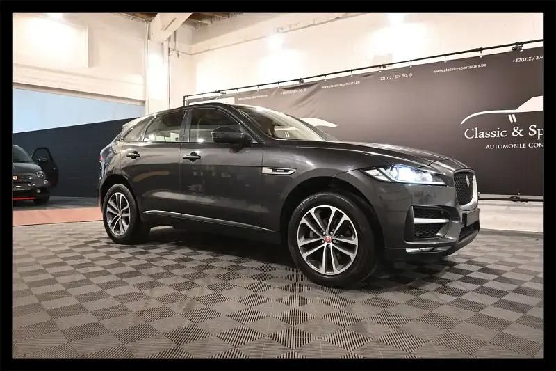 Gris Utilisé 2017 Jaguar F-Pace R-Sport SUV | 14 950 € (Prix juste) - Image 1/4