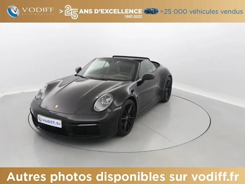 Noir Occasion 2020 Porsche 911 Carrera 4S Cabriolet Cabriolet | 149 950 € (Prix assez cher) - Image 1/4
