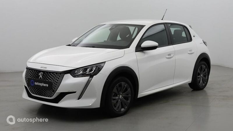 Blanc banquise (o) Utilisé 2021 Peugeot e-208 Business-Line Citadine | 14 499 € (Bon prix) - Image 1/4