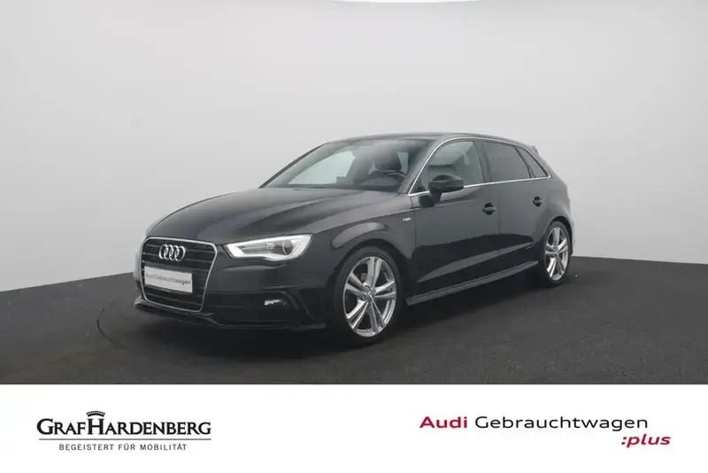 Noir Utilisé 2016 Audi A3 Sportback S-Line Berline | 19 880 € (Bon prix) - Image 1/4