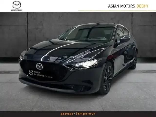 Jet black mica Occasion 2022 Mazda 3 Exclusive Berline | 24 490 € (Prix juste) - Image 1/4
