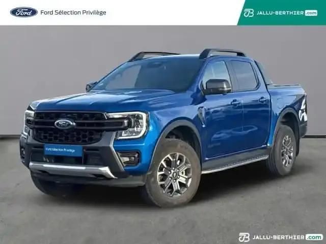 Bleu lightning métallisée Occasion 2024 Ford Ranger Wildtrack Pick-up | 53 489 € (Bon prix) - Image 1/4