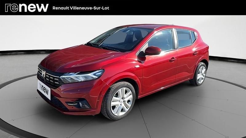 Rouge Utilisé 2021 Dacia Sandero Comfort Citadine | 12 480 € (Prix juste) - Image 1/4