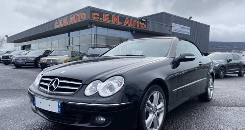 Noir Occasion 2007 Mercedes CLK500 Avantgarde Cabriolet | 19 990 € - Image 1/4