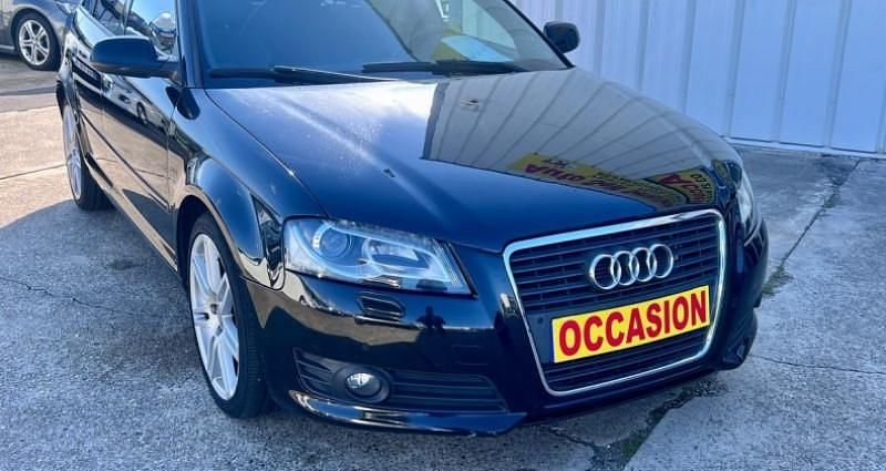 Noir Utilisé 2012 Audi A3 Sportback Berline | 8 990 € (Prix assez cher) - Image 1/4